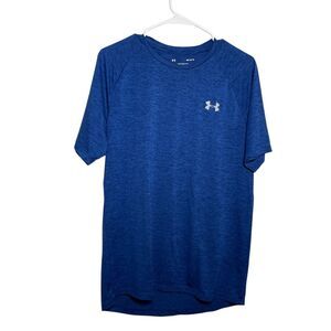 Under Armour The Tech Tee Men's Medium Blue Crew Neck Short Sleeve Athletic